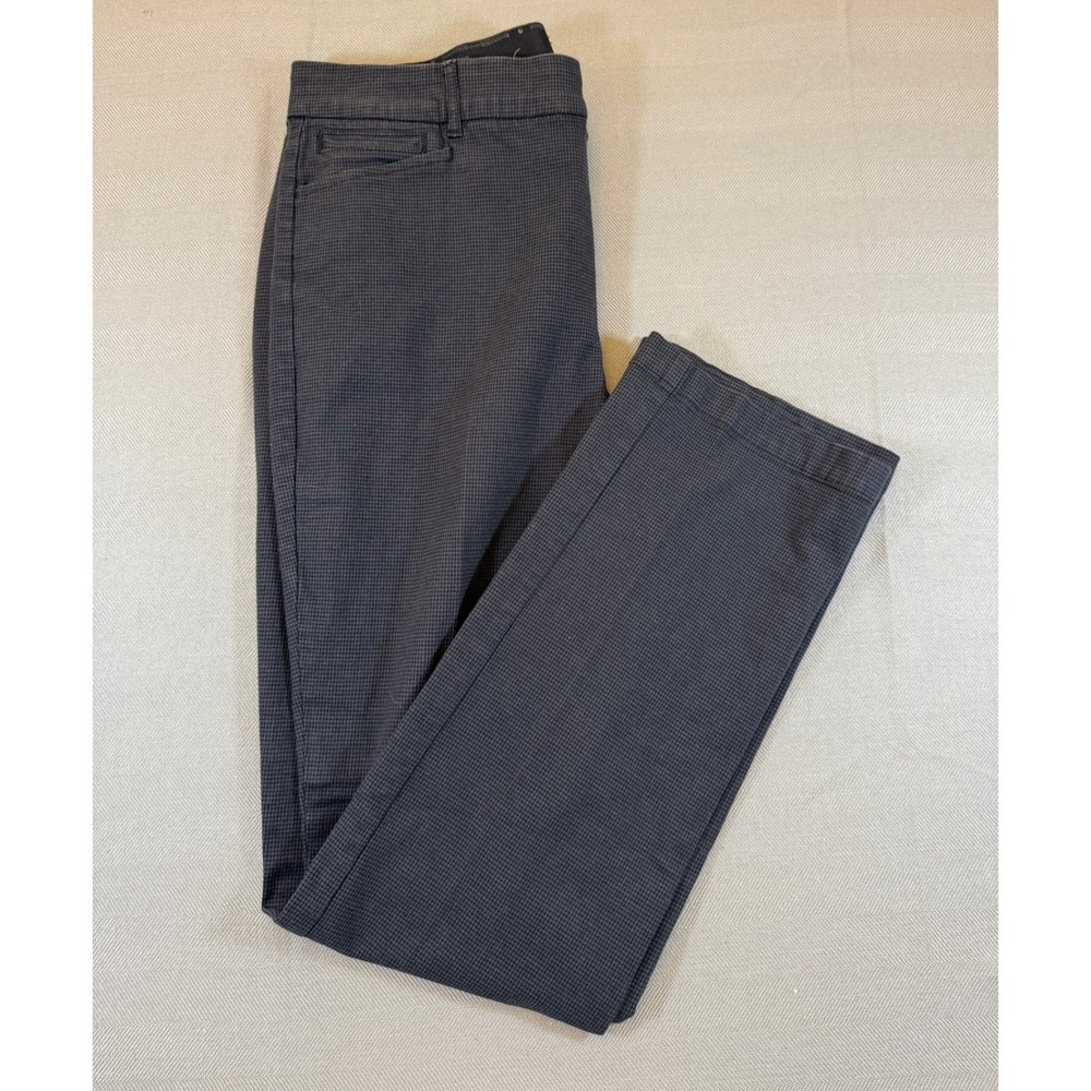 Gloria Vanderbilt Amanda Straight Leg Black White Houndstooth Size 12 Missy 1478 - Picture 2 of 9